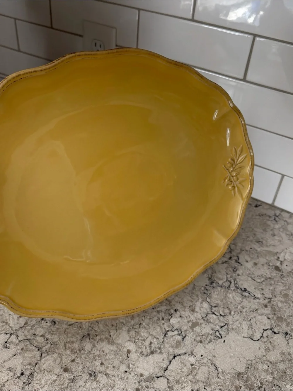 Sur La Table Yellow Oval “Italian Olive